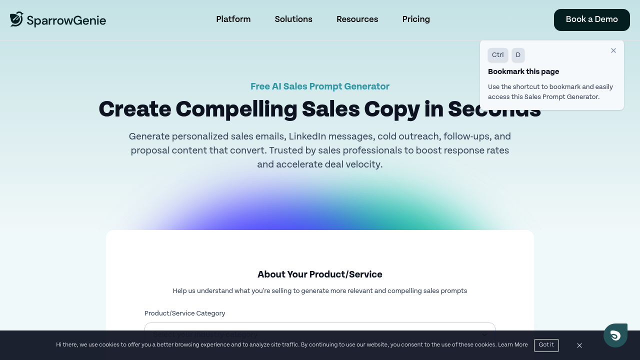 SparrowGenie screenshot