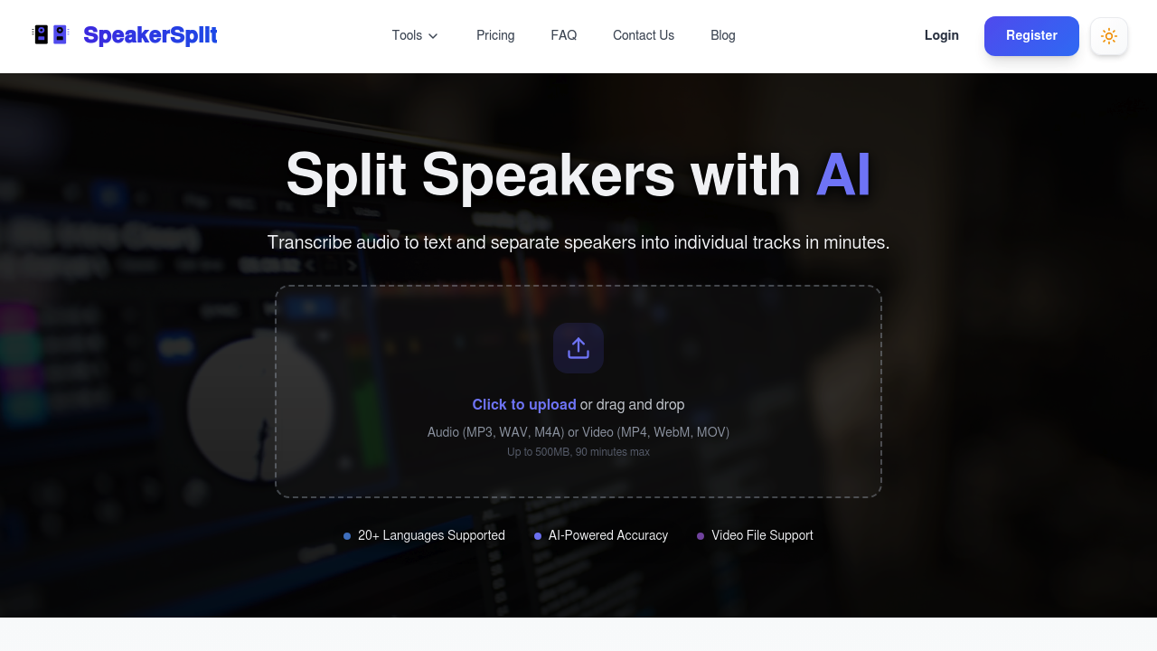 SpeakerSplit.io screenshot