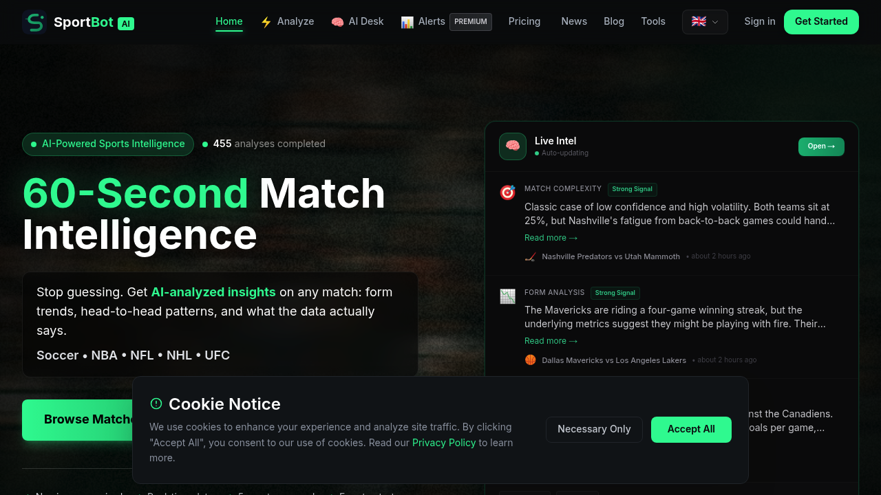 SportBot AI screenshot