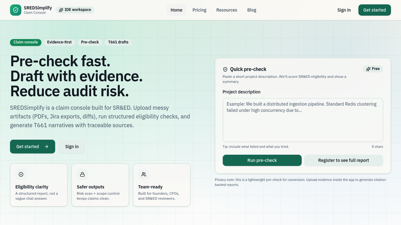 SREDSimplify screenshot