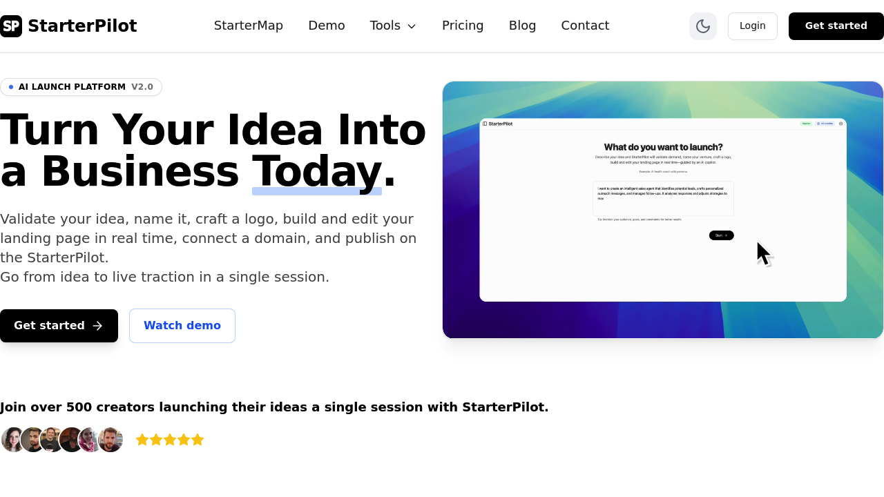 StarterPilot screenshot