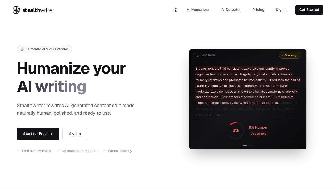 StealthWriter screenshot