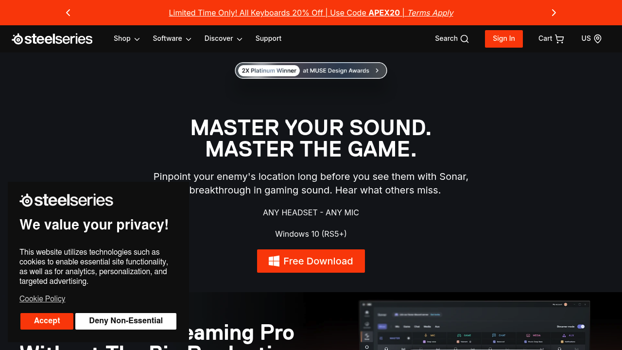 SteelSeries Sonar screenshot
