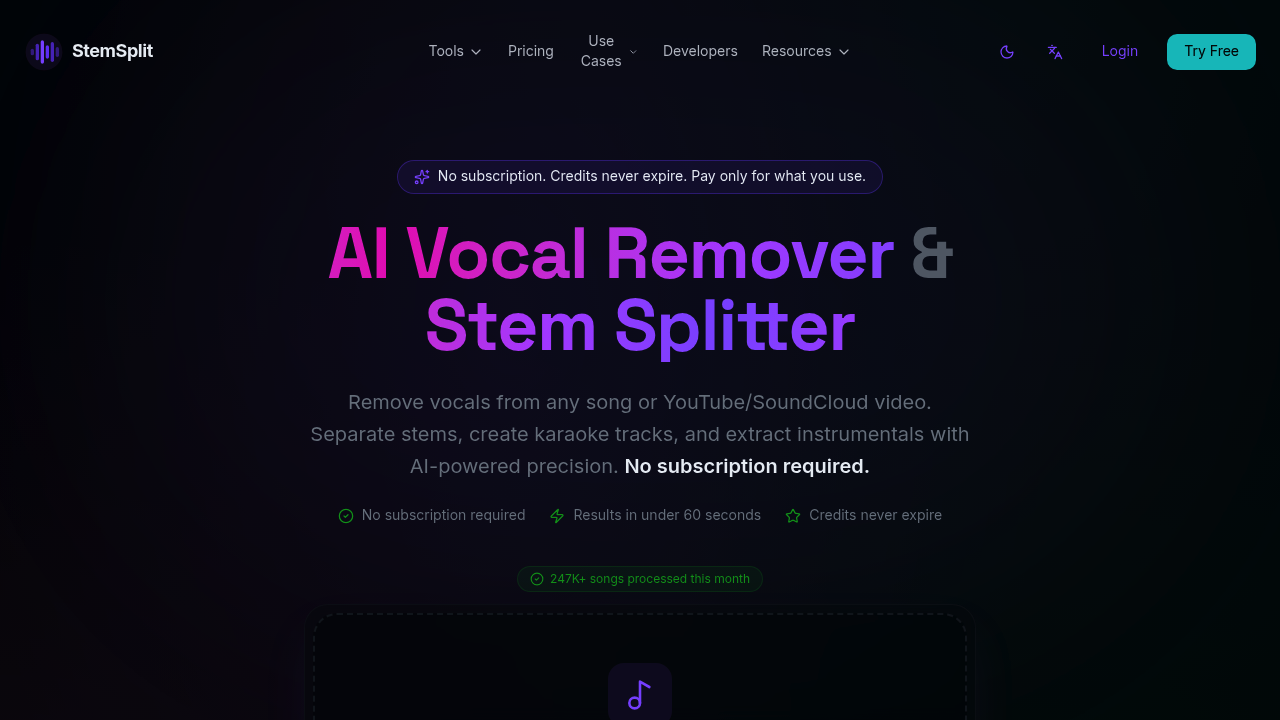 StemSplit screenshot
