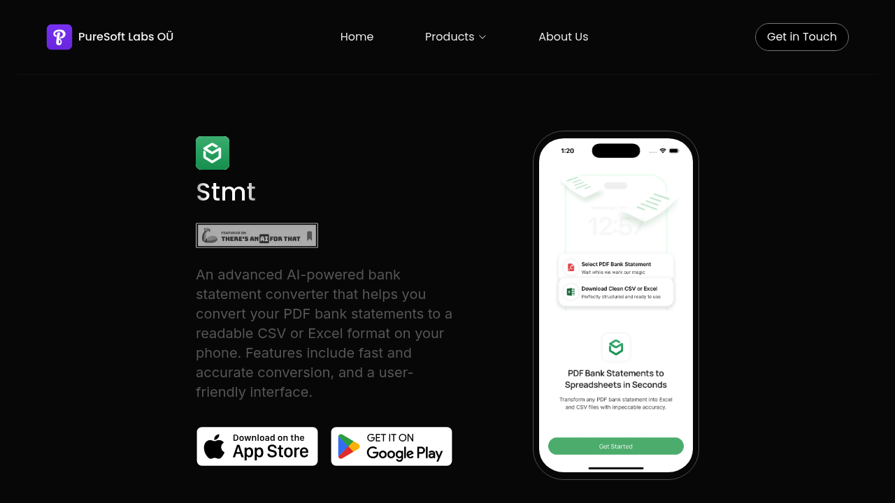 Stmt: Bank Statement Converter screenshot