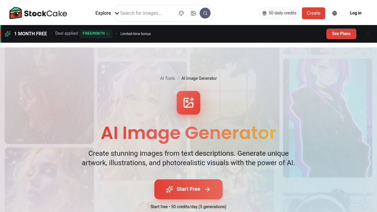 StockCake screenshot