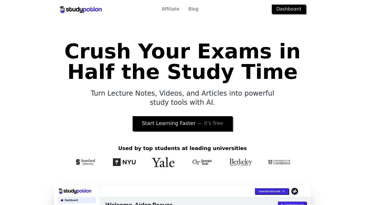 Study Potion AI screenshot
