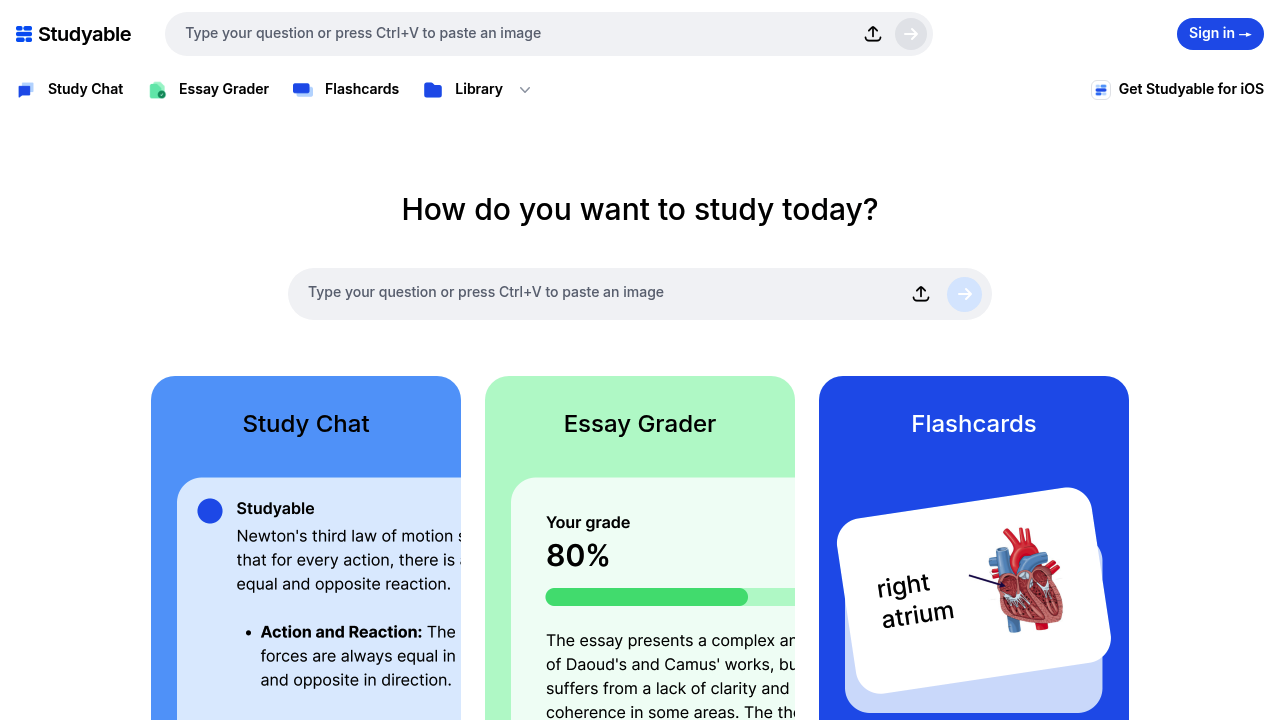 Studyable screenshot