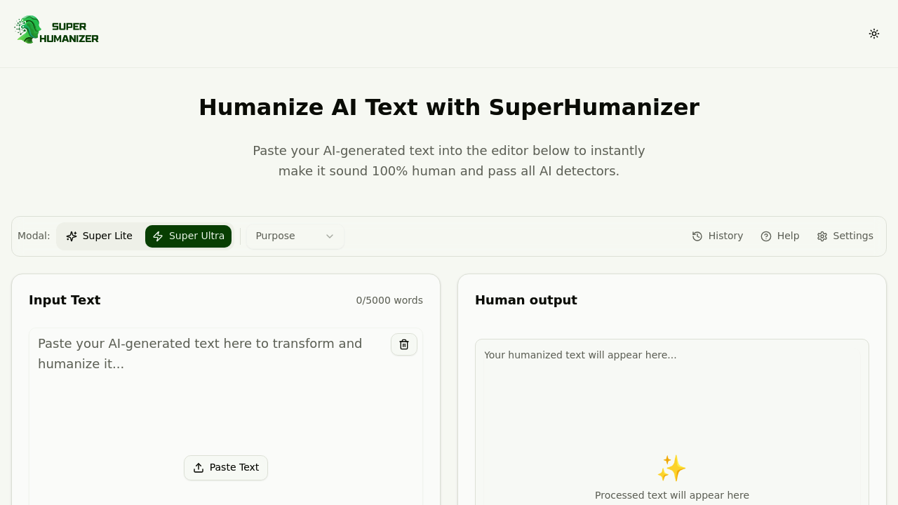 SuperHumanizer screenshot