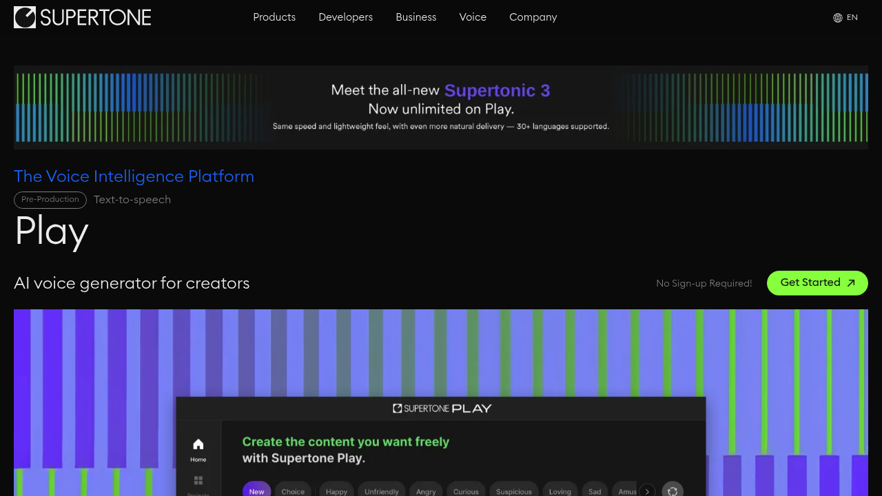 Supertone screenshot