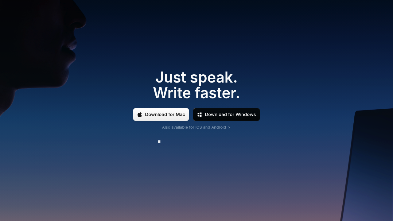 Superwhisper screenshot