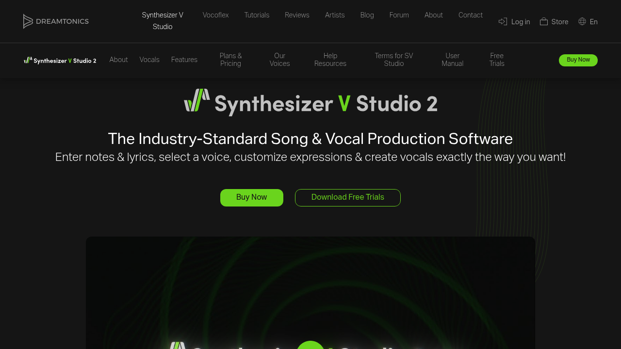 Synthesizer V screenshot