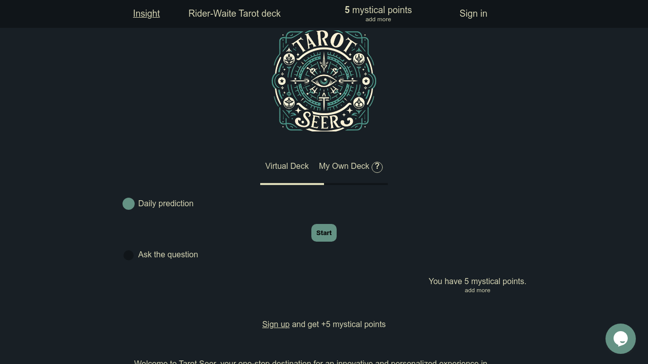 Tarot Seer screenshot