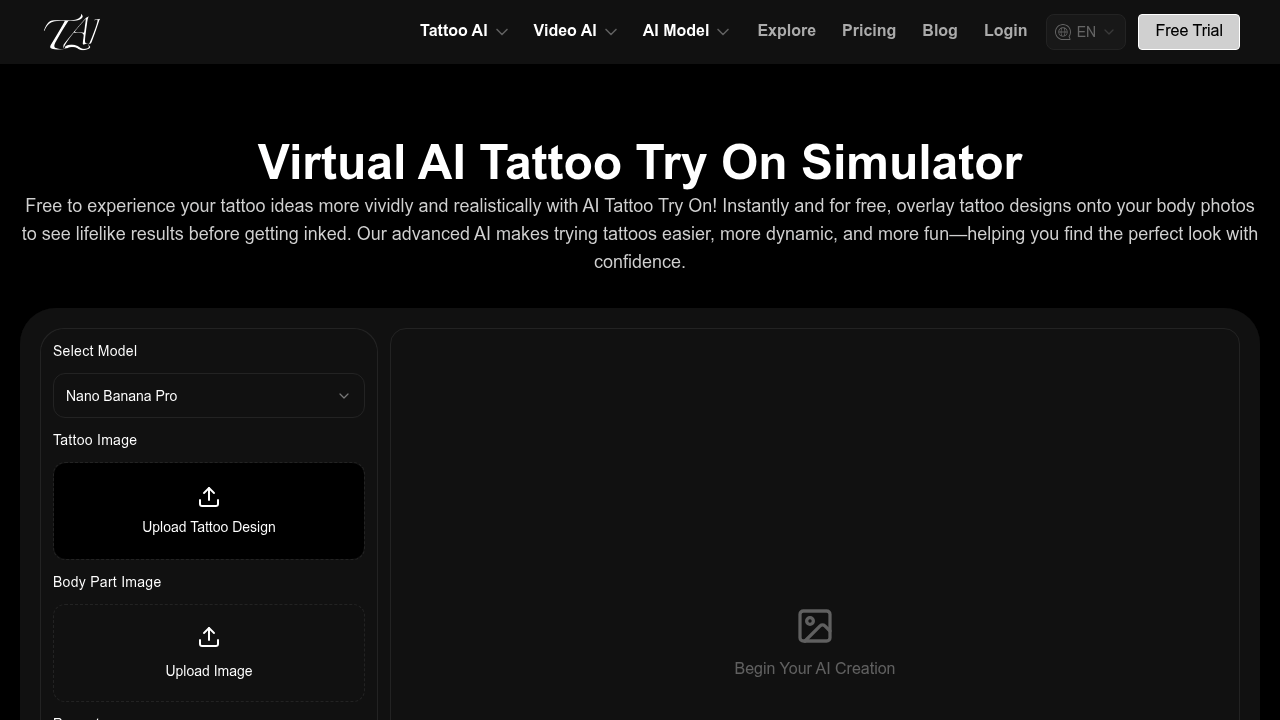 Tattoo AI Design | Try On screenshot