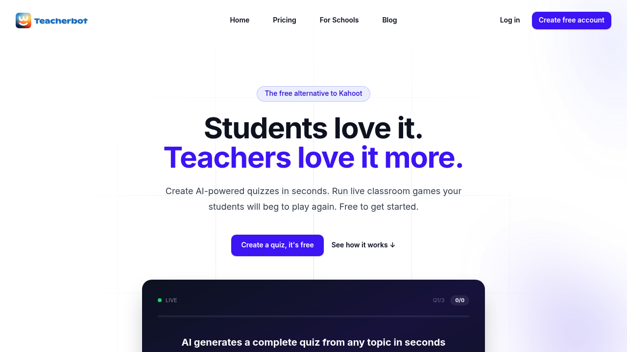 Teacherbot screenshot