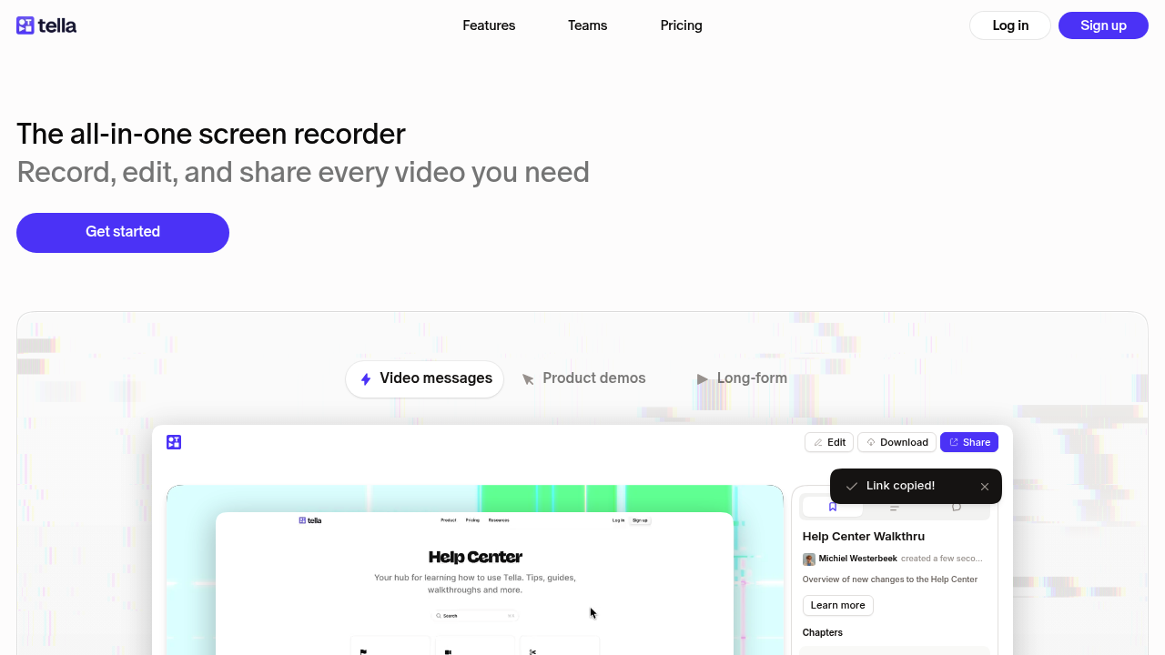 Tella screenshot