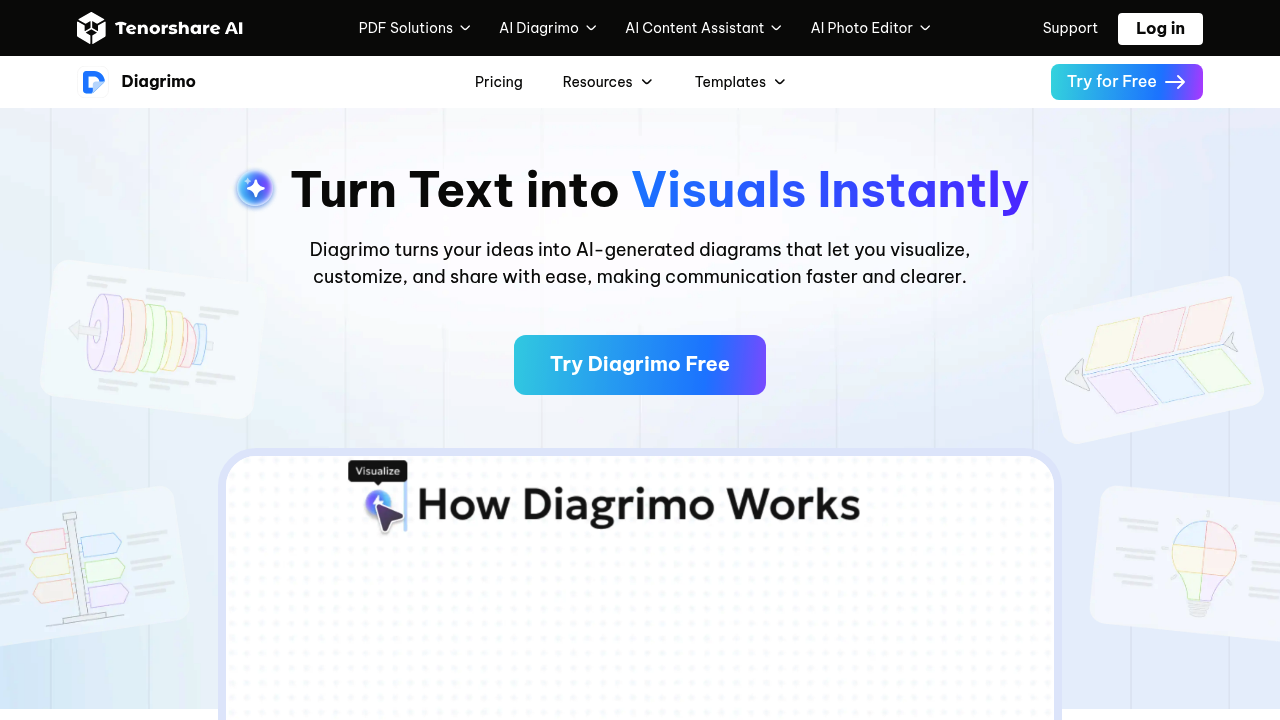 Tenorshare AI Diagrimo screenshot