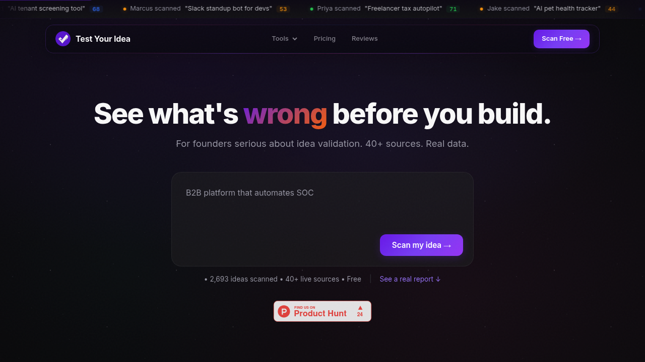 Test Your Idea screenshot