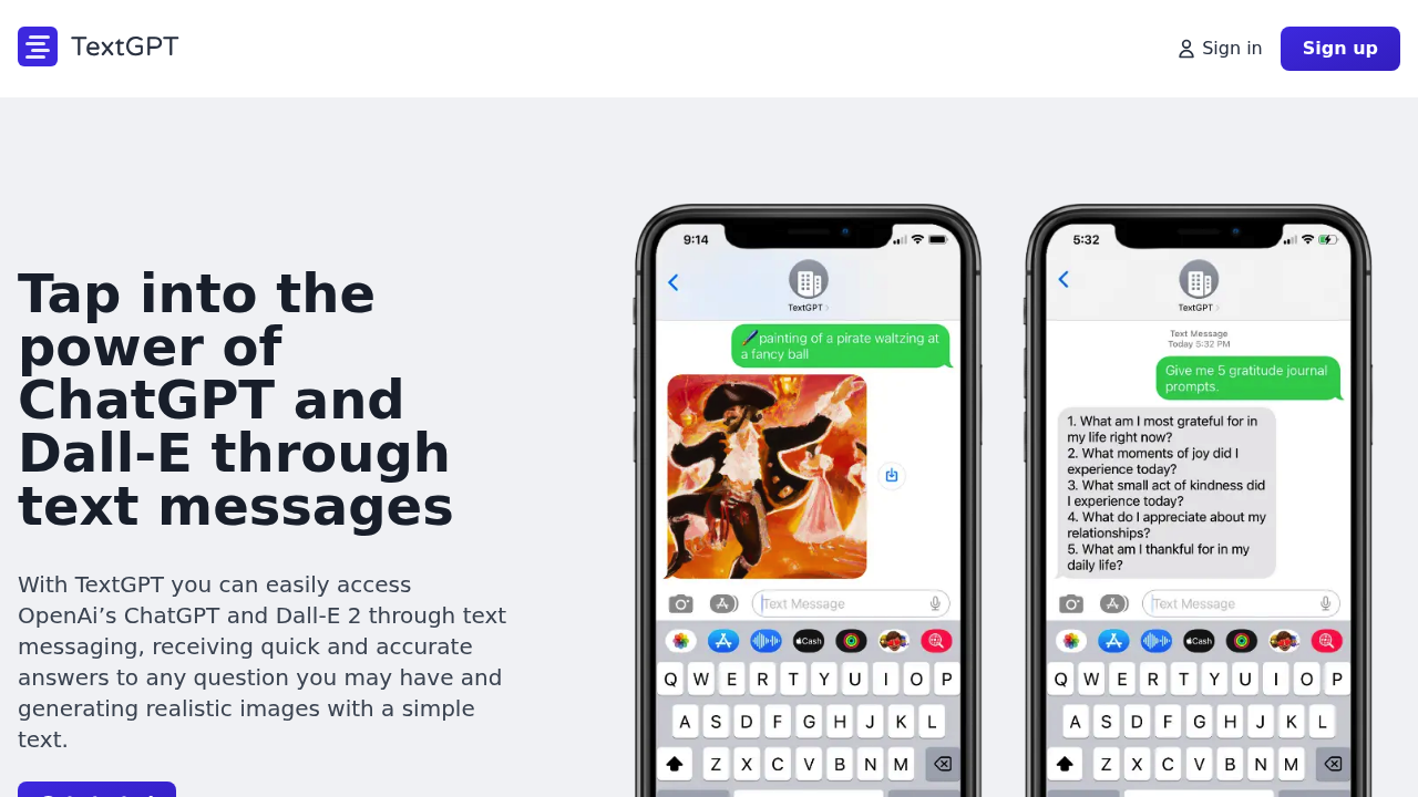 Text GPT screenshot