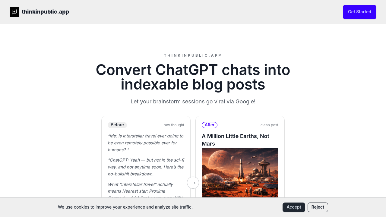 ThinkInPublic screenshot