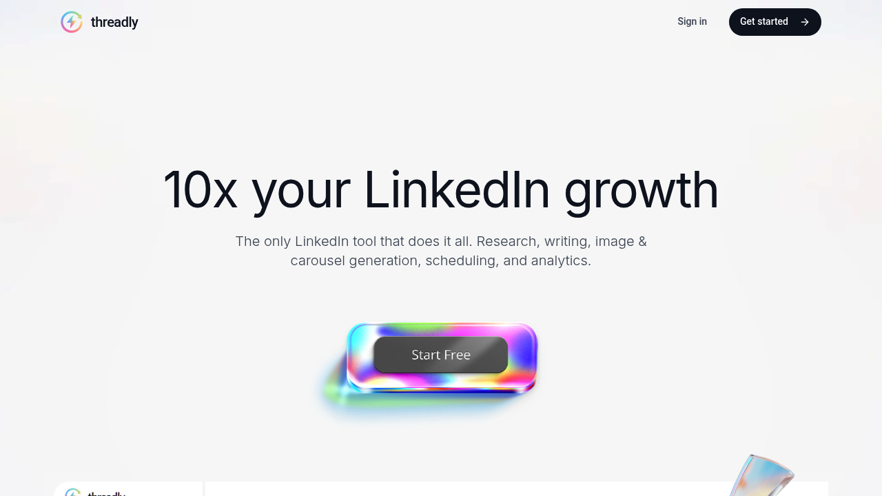 ThreadlyApp.co screenshot