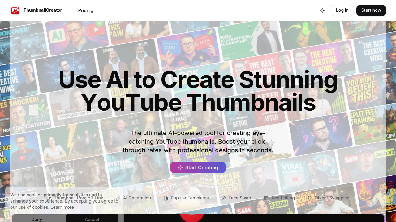 ThumbnailCreator.com screenshot