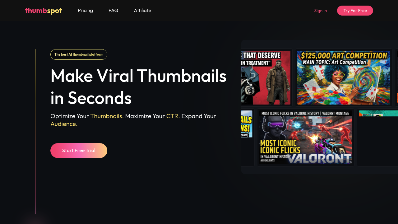 Thumbspot screenshot