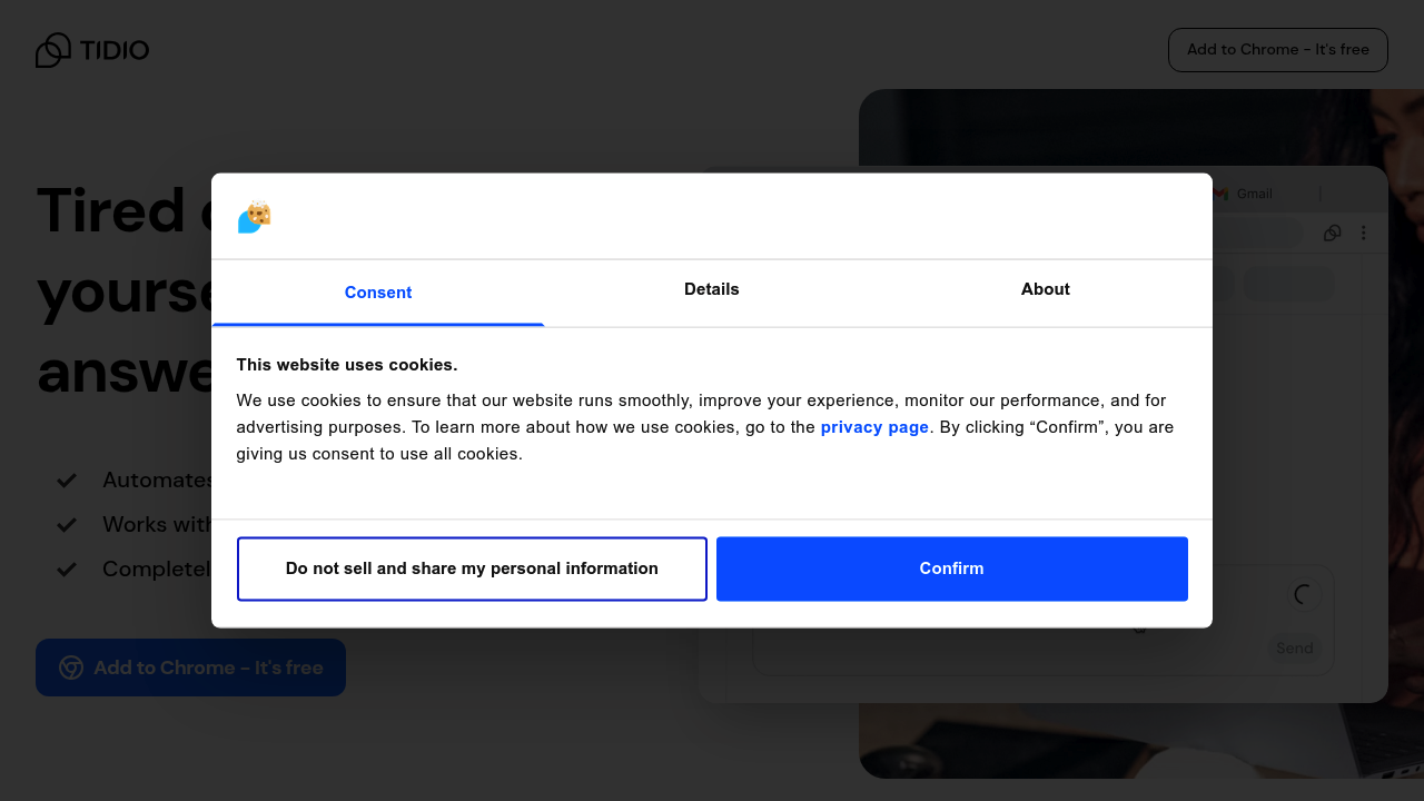 Tidio Copilot screenshot