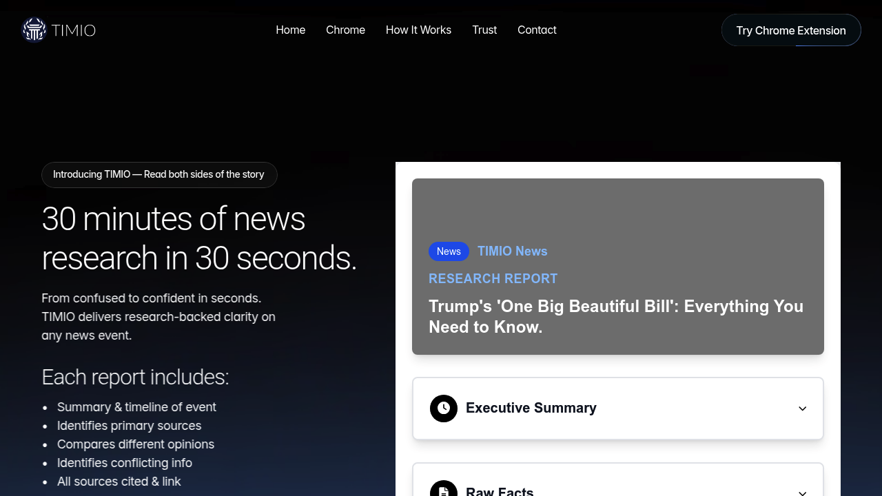 TIMIO News screenshot
