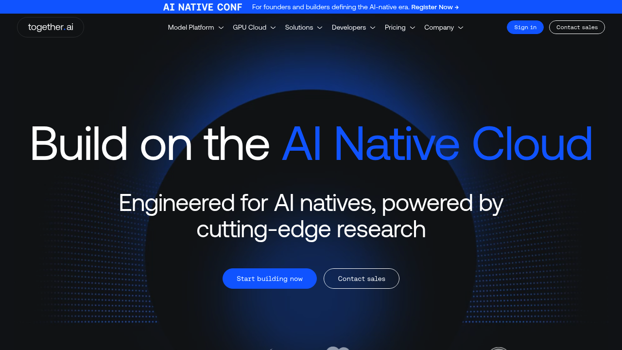 Together AI screenshot
