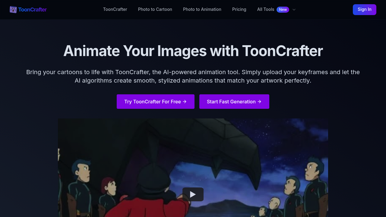 ToonCrafter screenshot