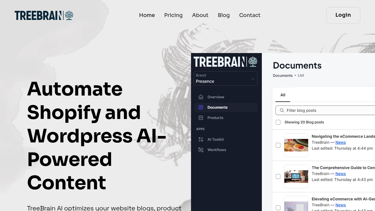 TreeBrain screenshot