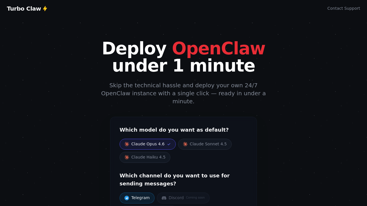 TurboClaw screenshot