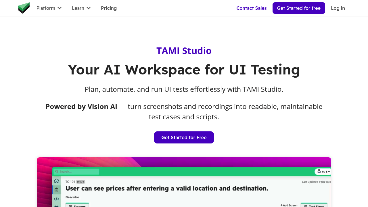 TAMI Studio by UI-licious screenshot