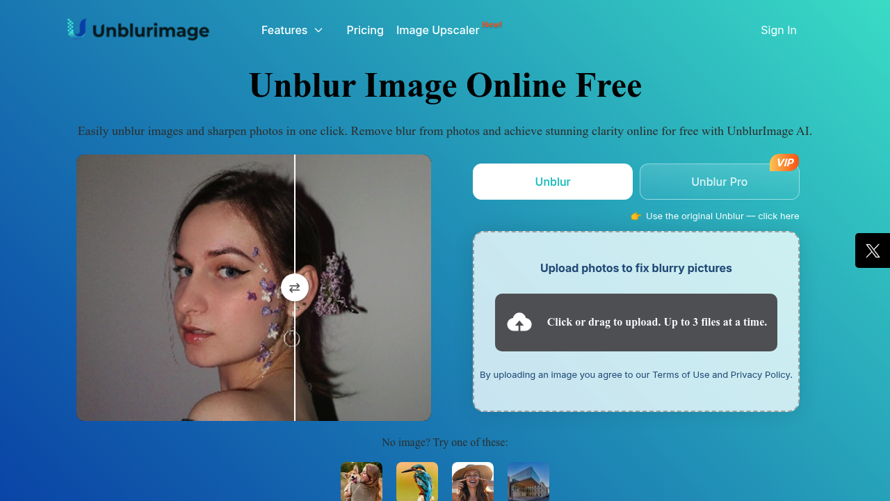 UnblurImage AI screenshot