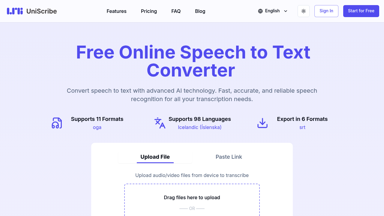 UniScribe screenshot