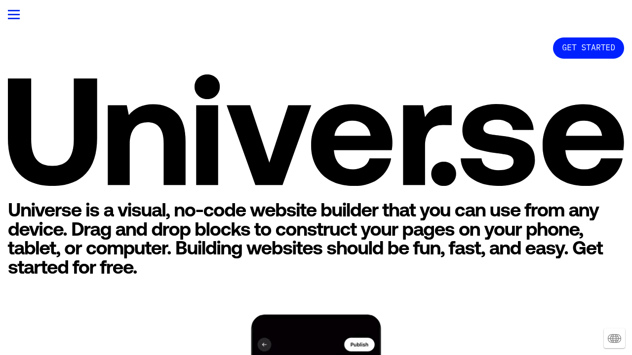 Univer.se screenshot