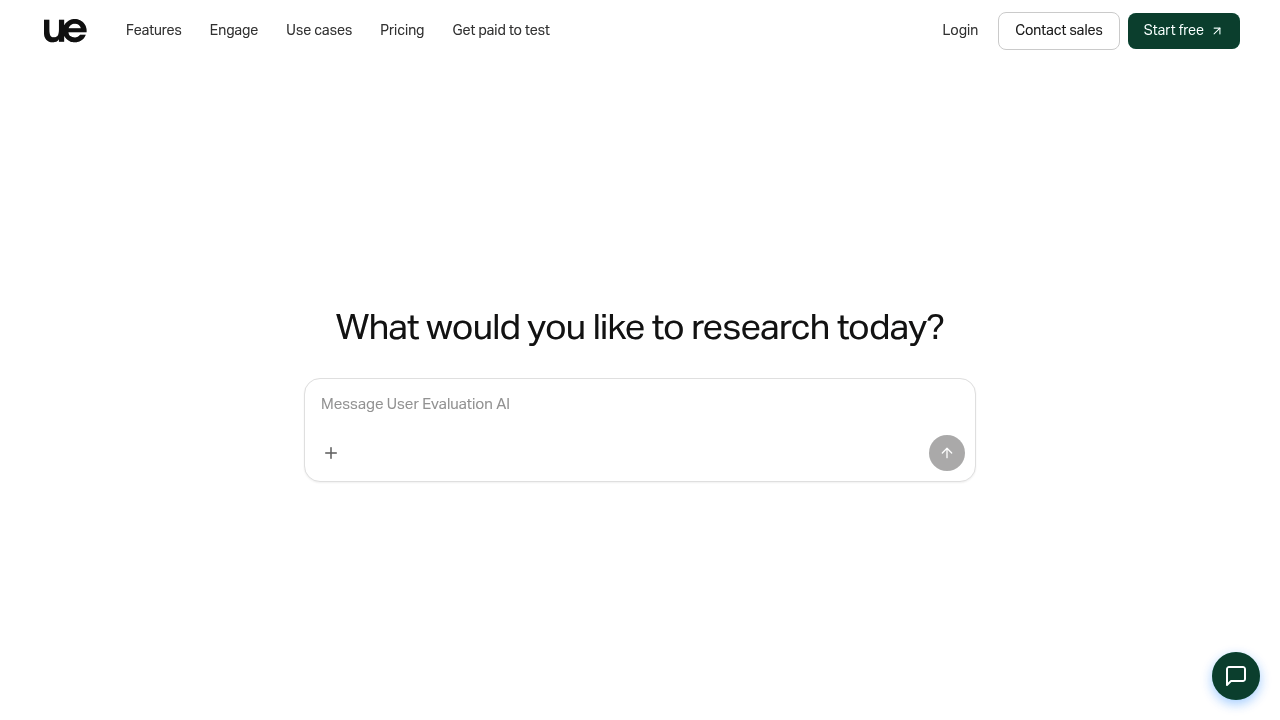 User Evaluation screenshot