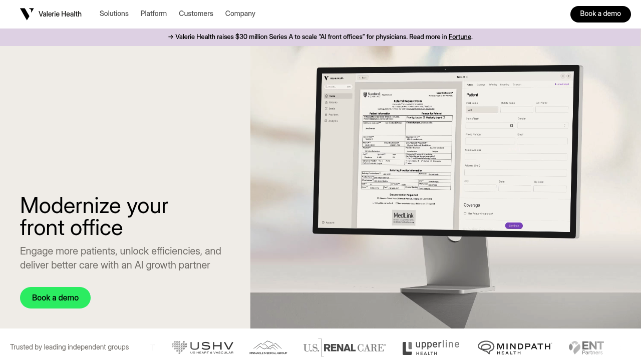 Valerie Health screenshot