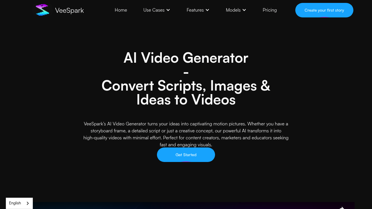 VeeSpark | AI Video Generator screenshot