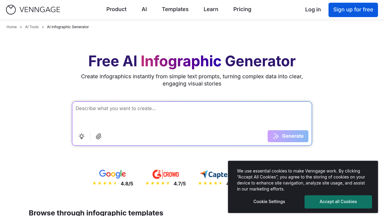 AI Infographic Generator screenshot