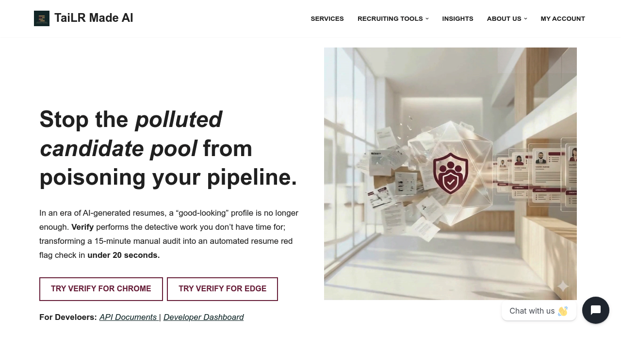 Verify by TaiLR Made AI screenshot