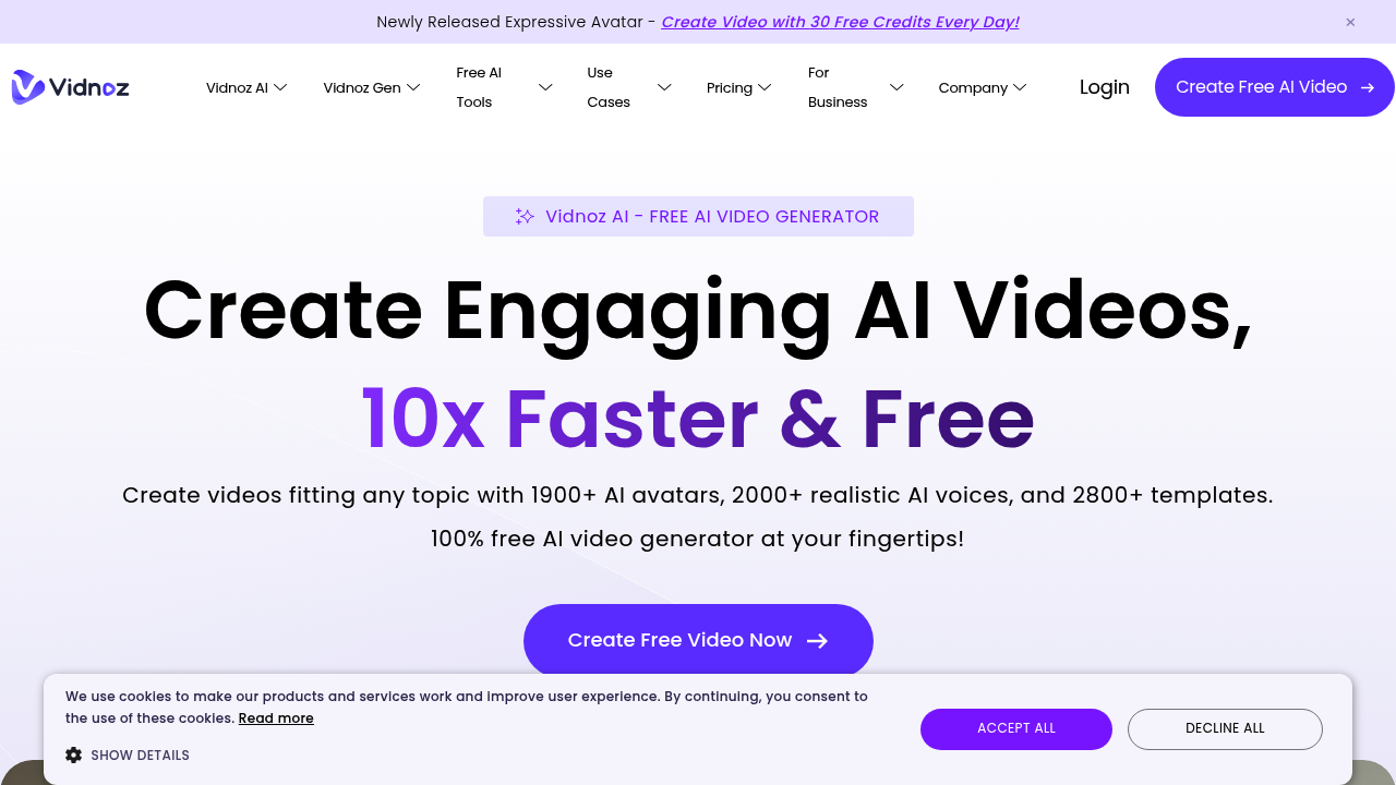 Vidnoz screenshot