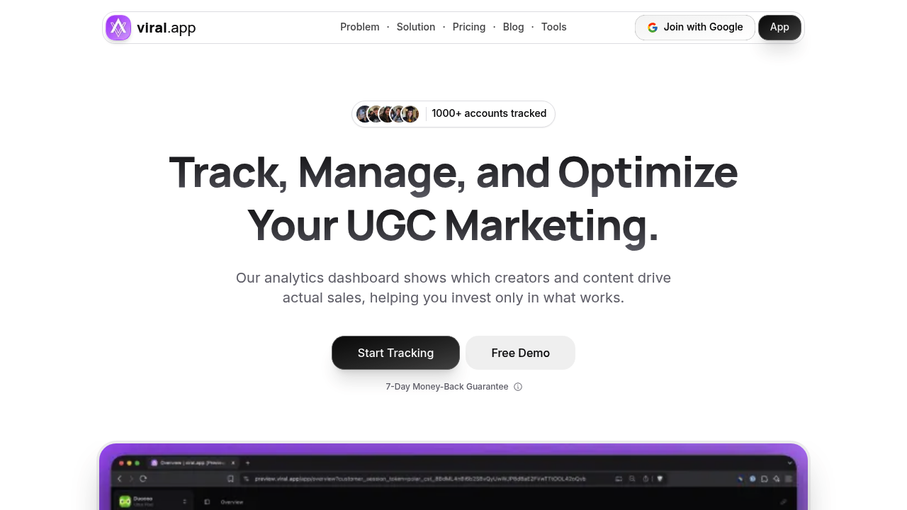 viral.app screenshot