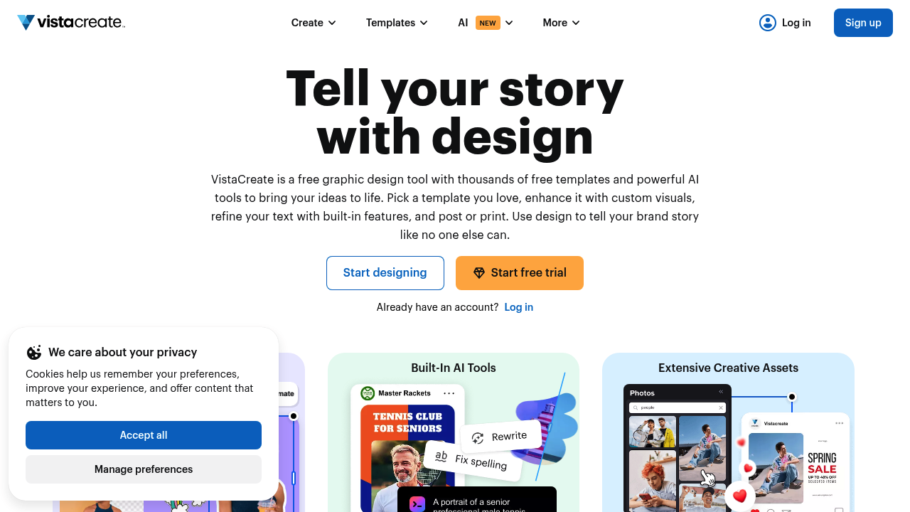 VistaCreate screenshot