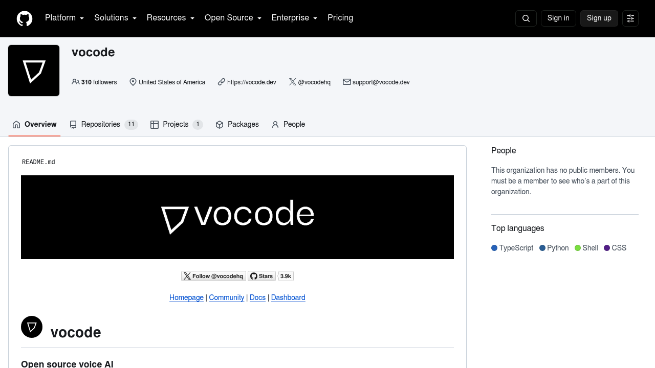 Vocode screenshot