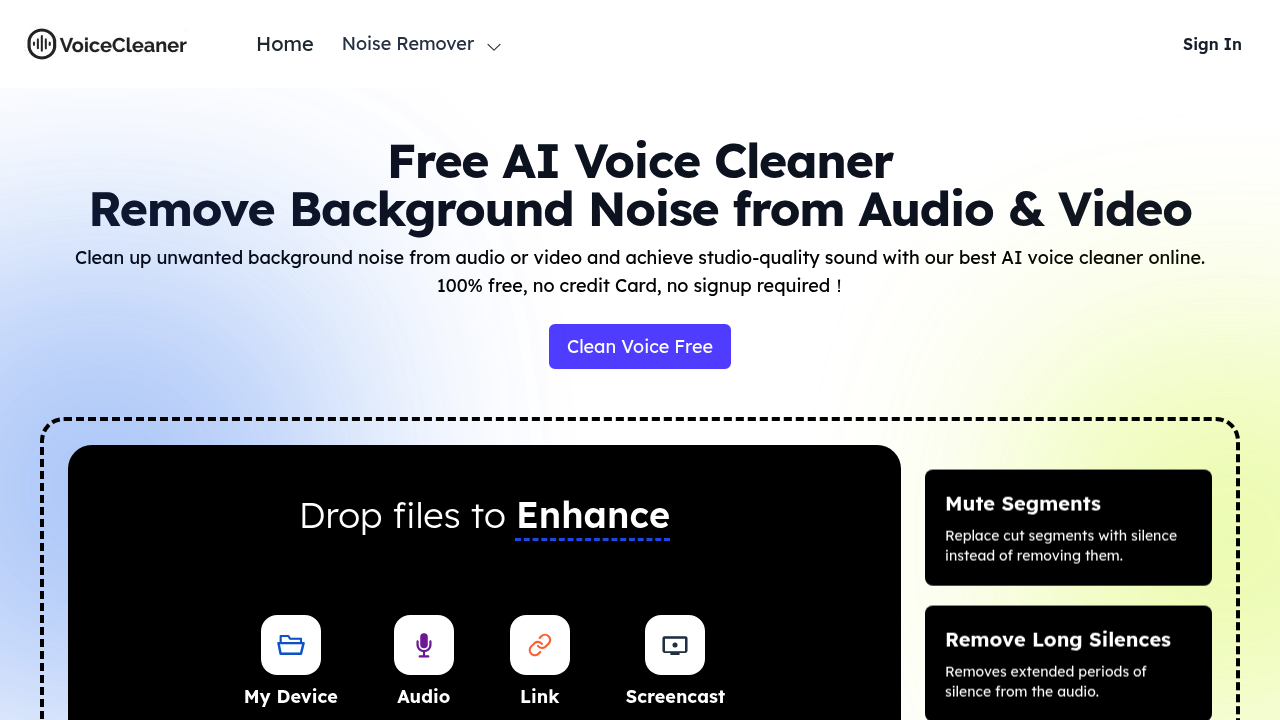 Voice Cleaner AI screenshot