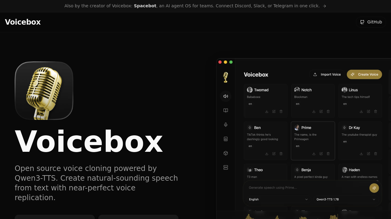Voicebox screenshot
