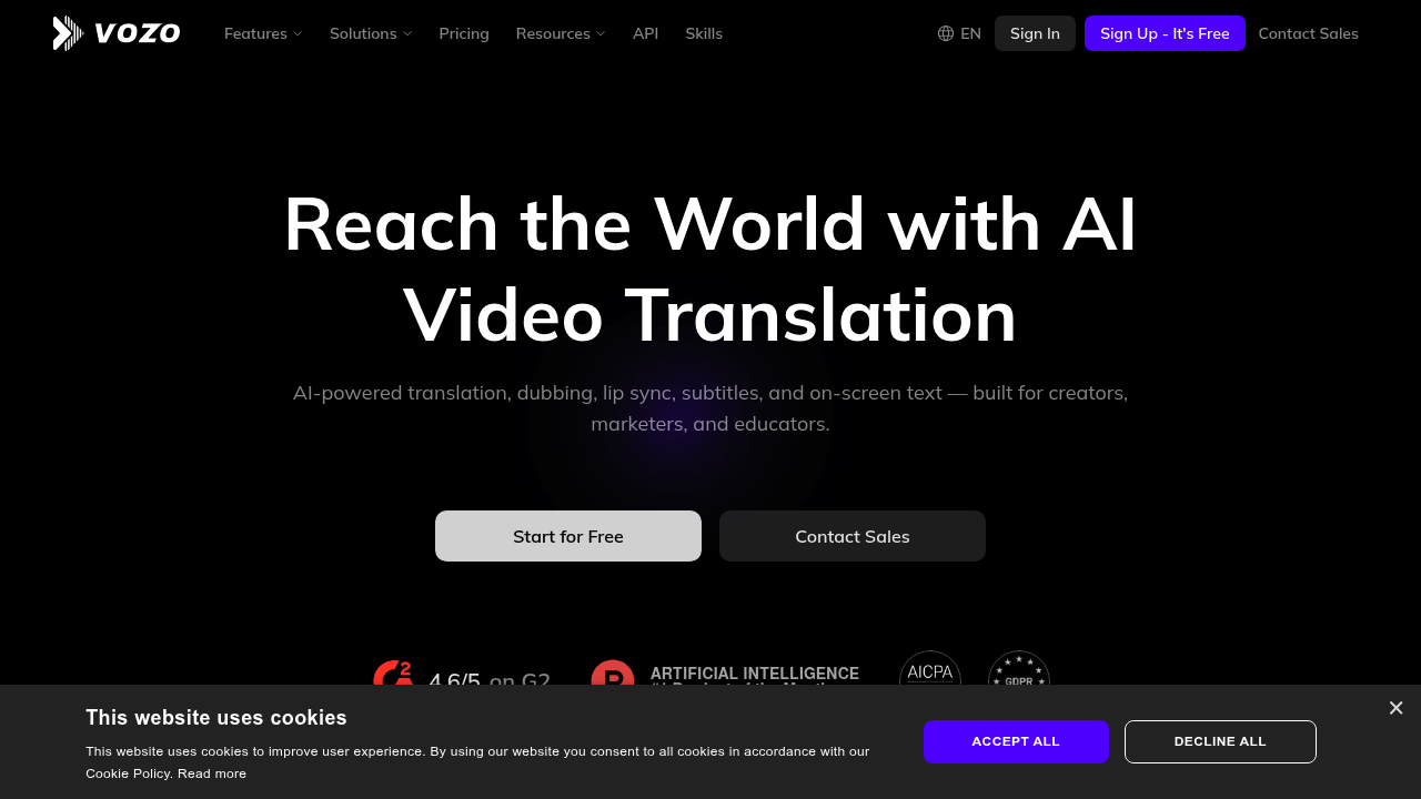 Vozo screenshot
