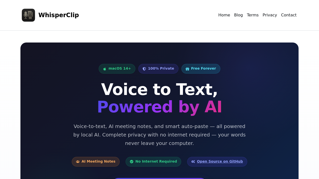 WhisperClip screenshot